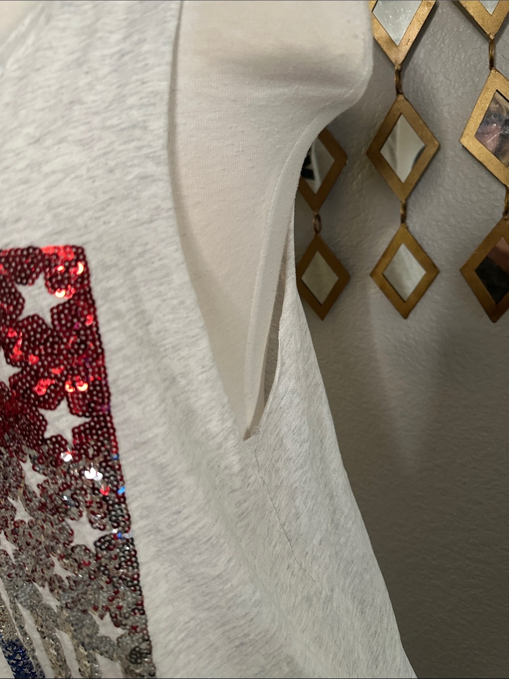 PINK Victoria's Secret Americana USA Sequin Bling Tank Top 🇺🇸 - Picture 6 of 6